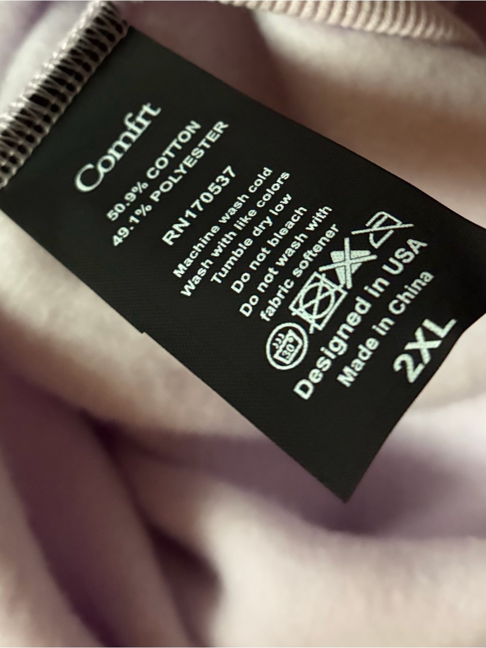 Comfrt Opal Oversized Zip Hoodie - Picture 7 of 7